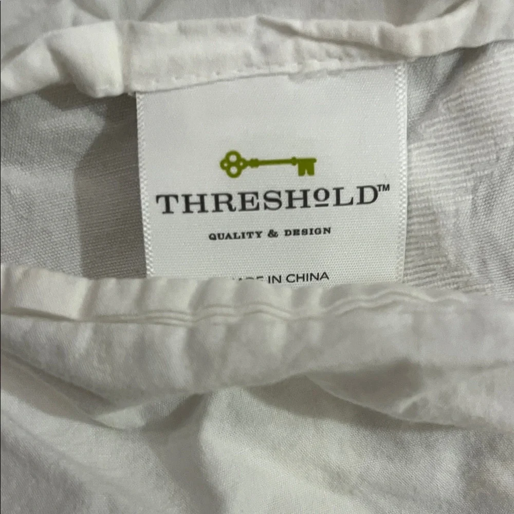 Threshold White Embroidered Pillow Covers